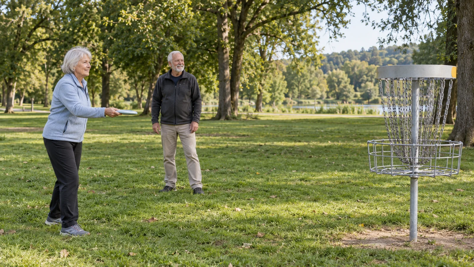 Passendes Bild zum Beitrag Disc-Golf ab 60: Scheibenwahl, Wurfrichtung und kurze Bahnen