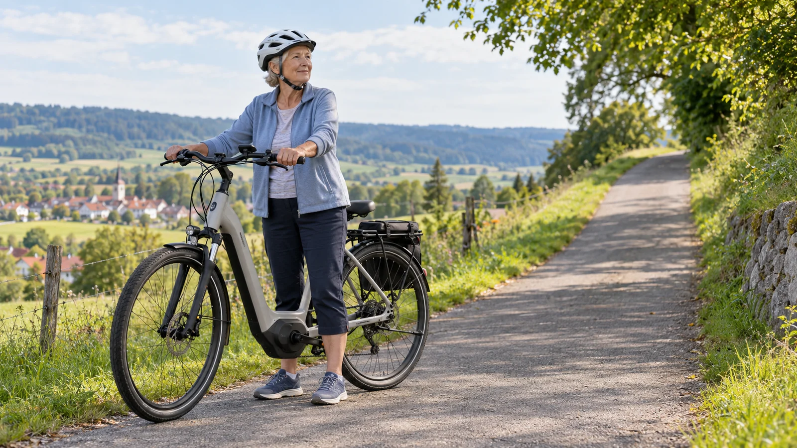 Passendes Bild zum Beitrag E-Bike am Berg ab 60: Gangwahl, Unterstützung und sichere Stopps