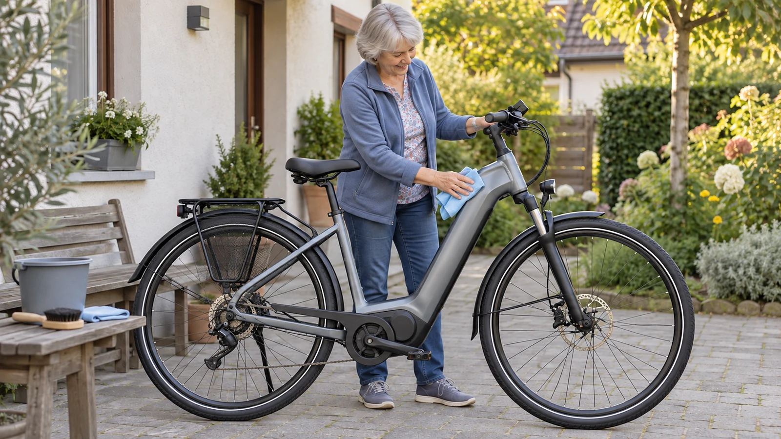 Passendes Bild zum Beitrag E-Bike reinigen ab 60: schonend säubern und zum Schluss prüfen