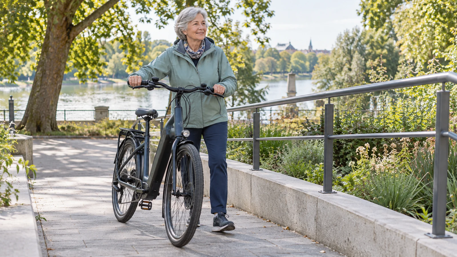 Passendes Bild zum Beitrag E-Bike schieben ab 60: Schiebehilfe, Rampen und Engstellen ruhig bewältigen