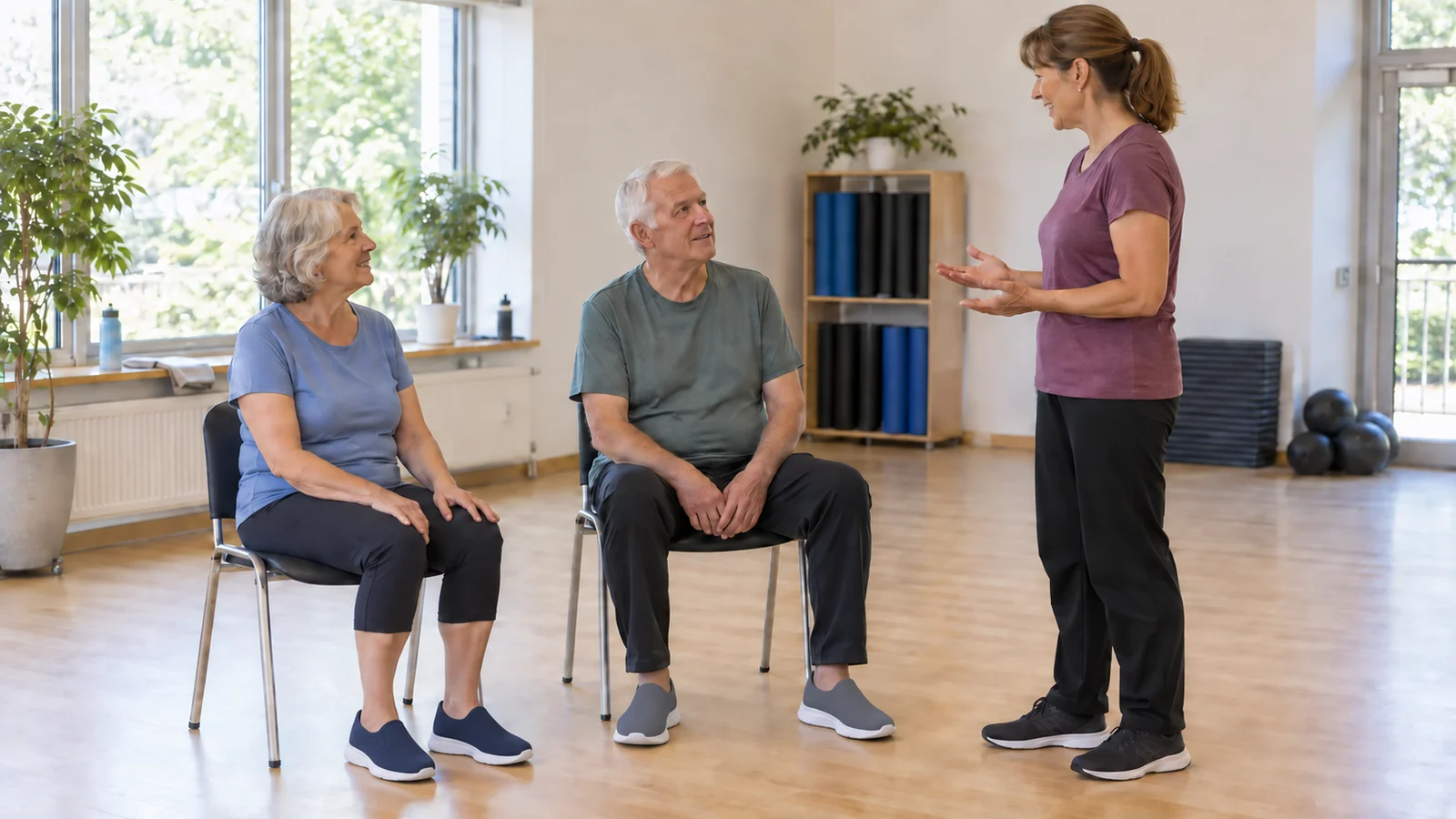 Passendes Bild zum Beitrag Fitnesskurs ab 60: Anleitung, Übungsvarianten und Probestunde prüfen