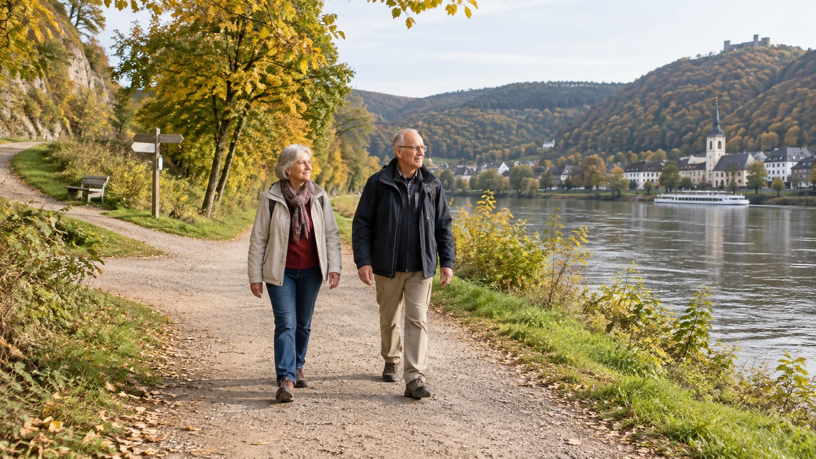 Passendes Bild zum Beitrag Flusswanderung ab 60: Uferweg, Wasserstand und Rückweg gut planen