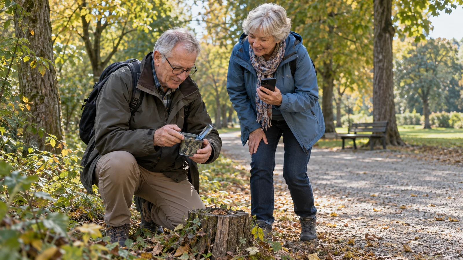 Passendes Bild zum Beitrag Geocaching ab 60: App, kurze Runde und sicheren Rückweg planen