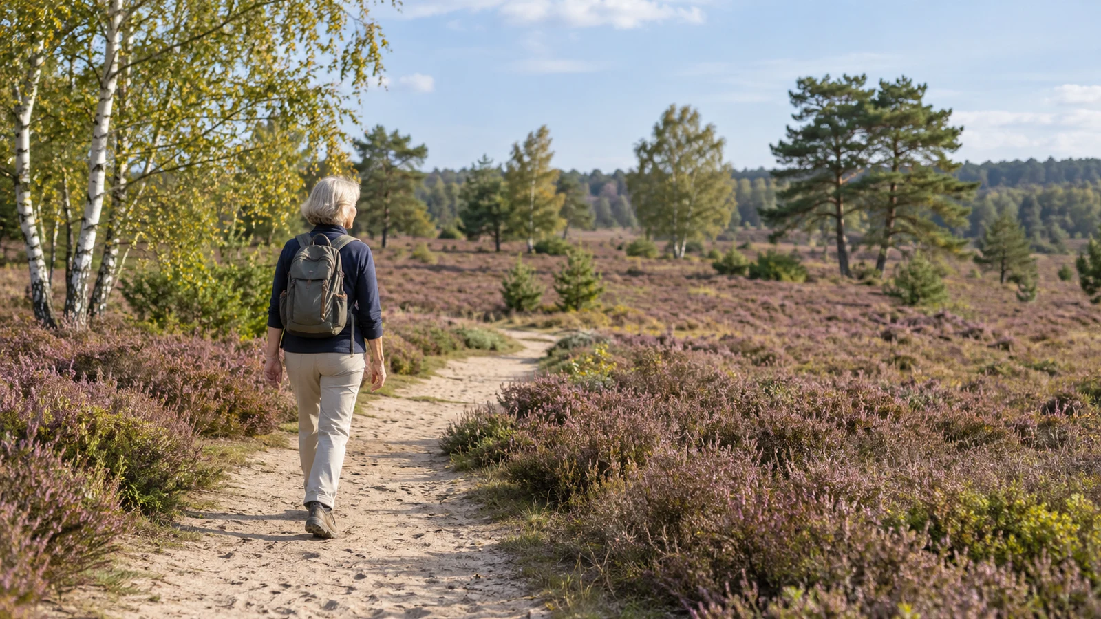 Passendes Bild zum Beitrag Heidewanderung ab 60: Sandwege, Schatten und Rückweg gut planen