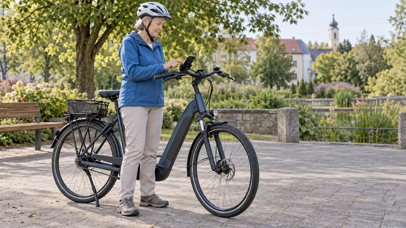 Passendes Bild zum Beitrag Smartphone-Navigation am E-Bike ab 60: offline vorbereiten und im Stand nachsehen