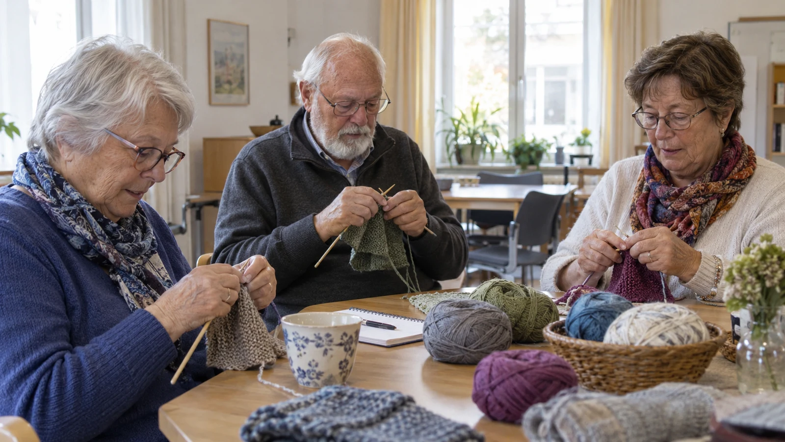 Passendes Bild zum Beitrag Stricktreff ab 60: Garn, Licht und eine entspannte erste Runde