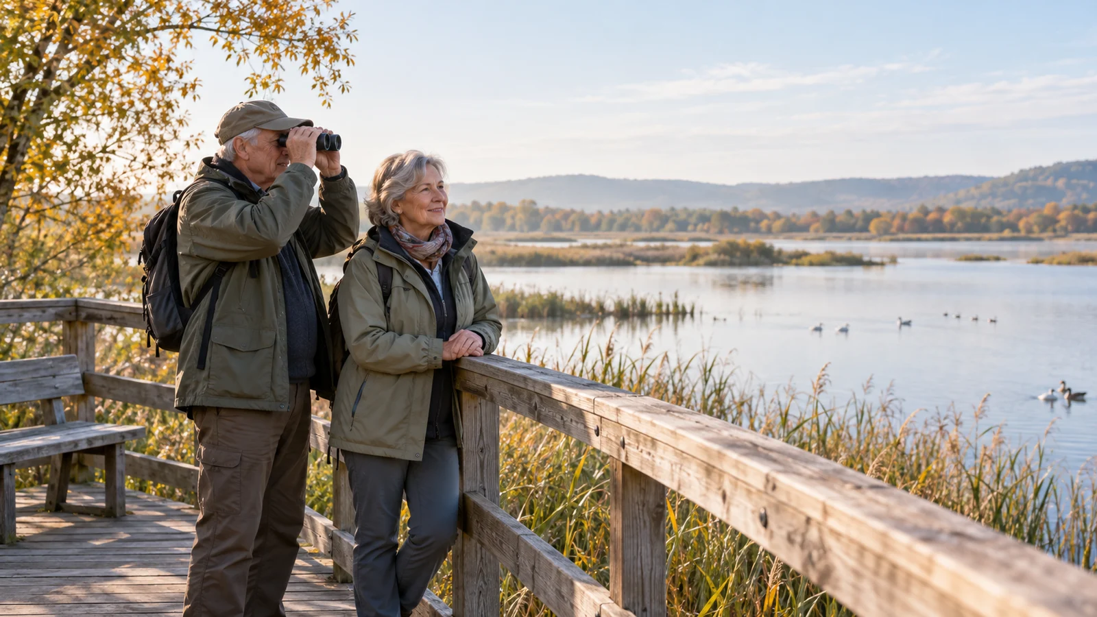 Passendes Bild zum Beitrag Vogelbeobachtung ab 60: Fernglas, Sitzplatz und kurze Wege gut planen