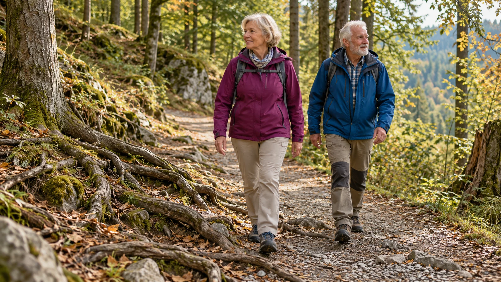 Passendes Bild zum Beitrag Waldwege ab 60: Wurzeln, Schotter und sichere Wegwahl einschätzen