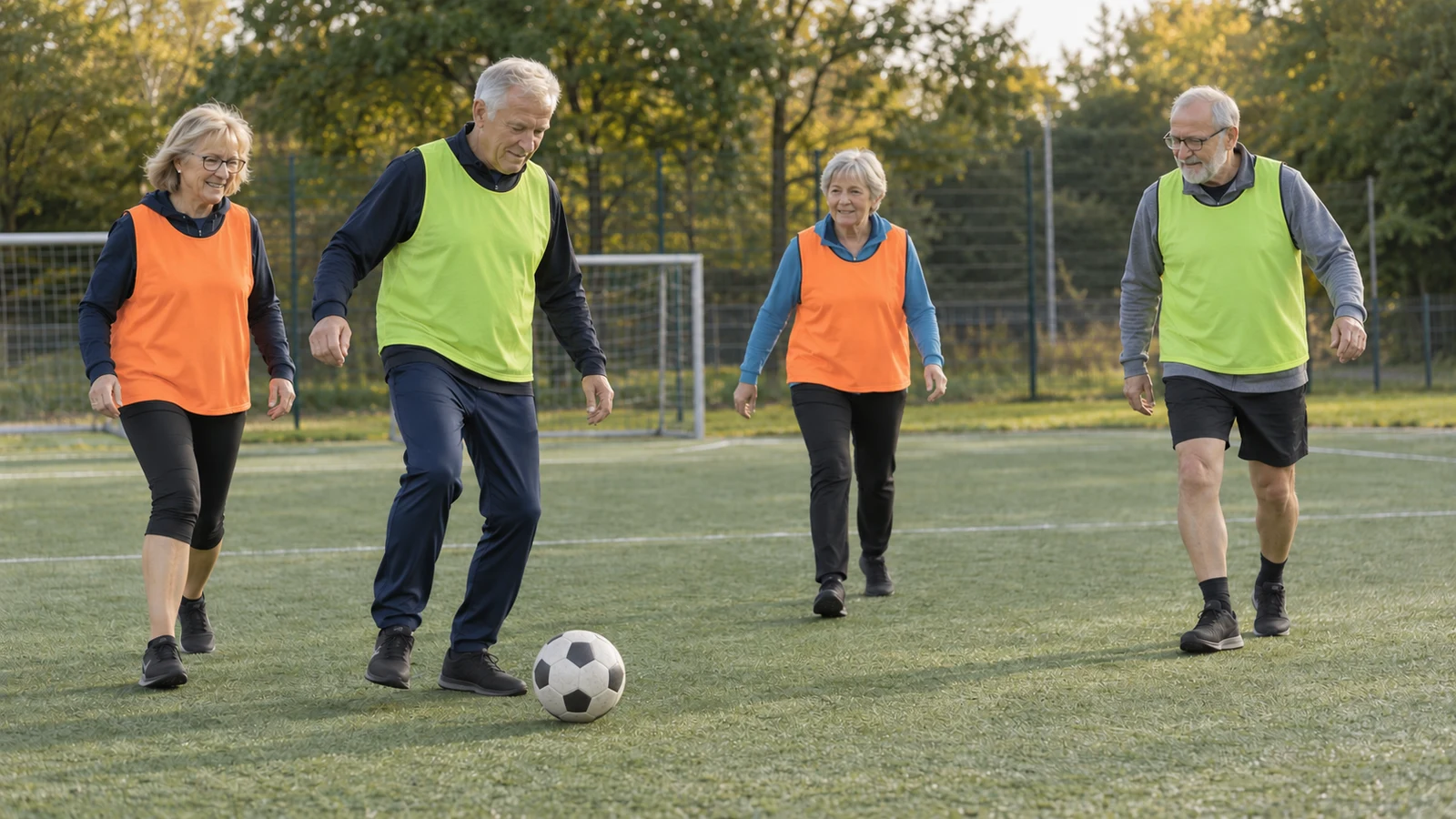 Passendes Bild zum Beitrag Walking Football ab 60: Regeln, Schuhe und eine ruhige erste Einheit