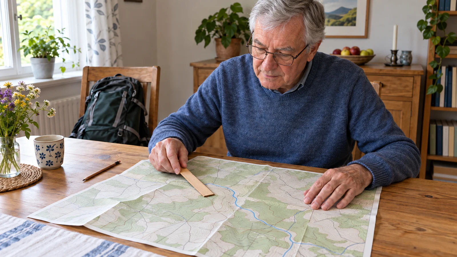 Passendes Bild zum Beitrag Papier-Wanderkarten lesen ab 60: Maßstab, Höhenlinien und Legende verstehen